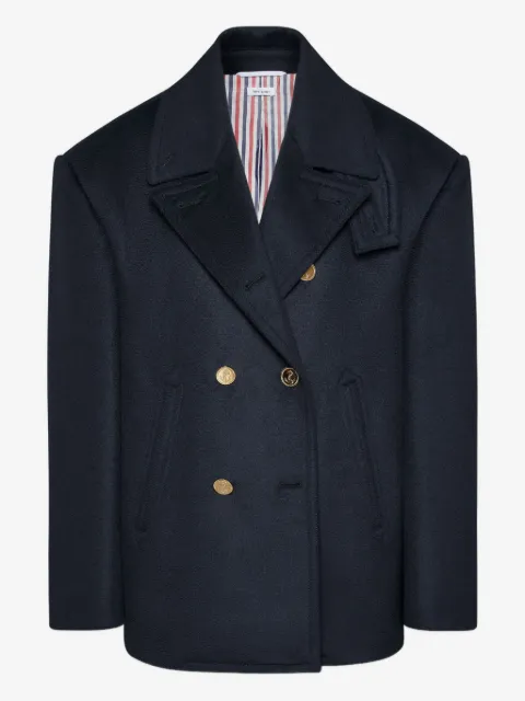 Thom Browne oversized double-breasted peacoat