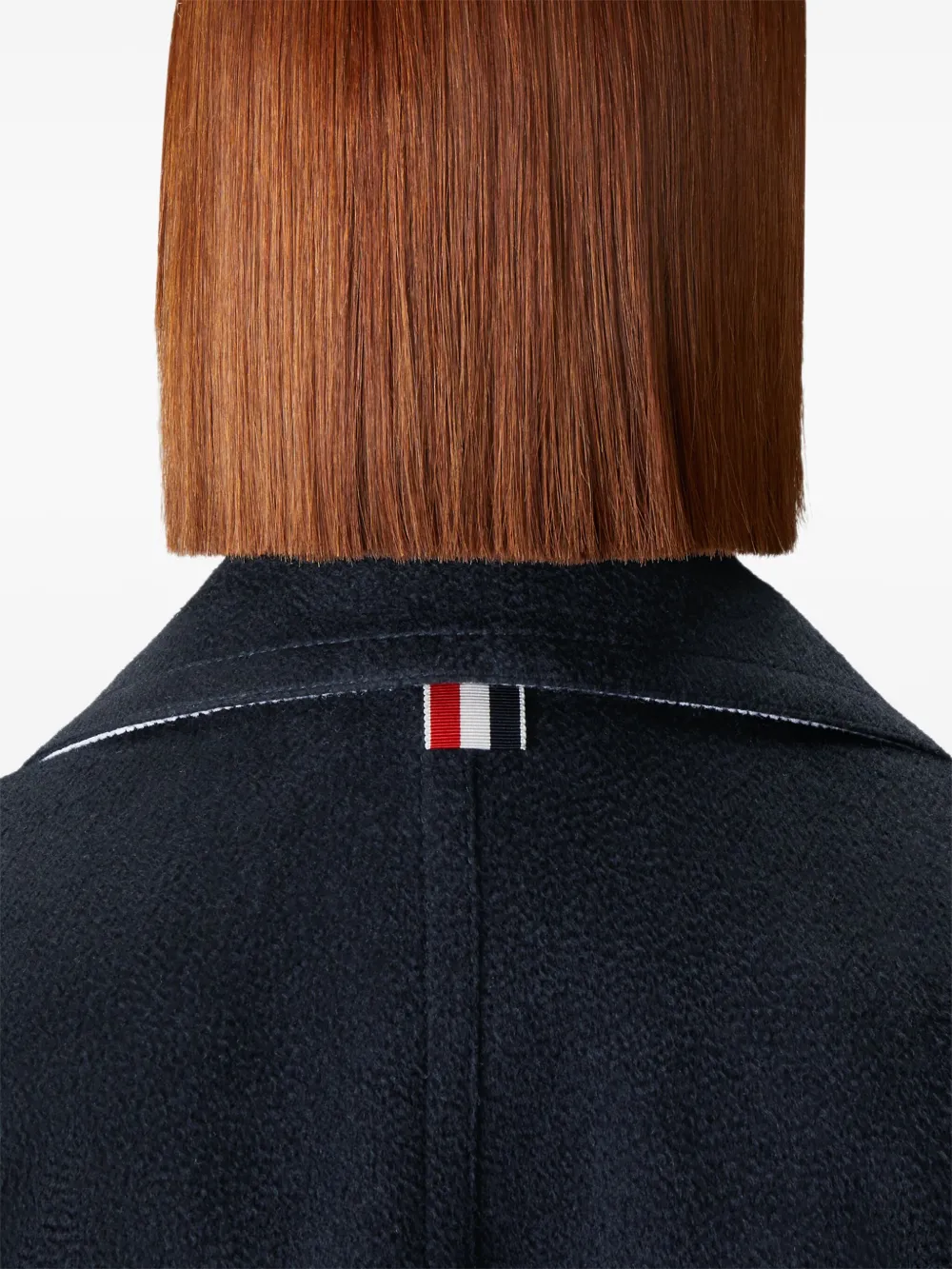 Thom Browne Kasjmier sailorjas met ziberline afwerking Blauw