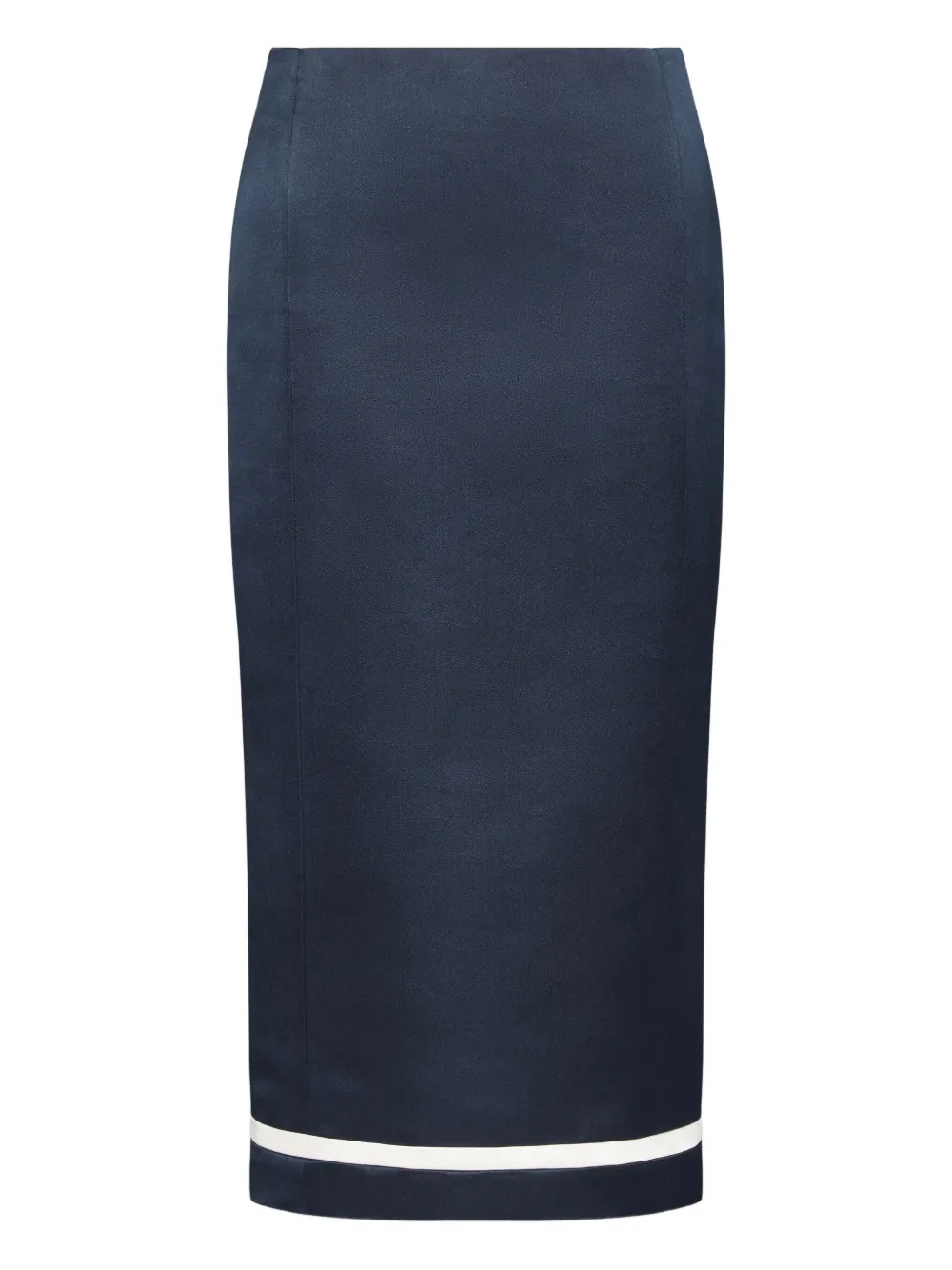 Thom Browne falda midi con detalle de rayas | azul | Image 1