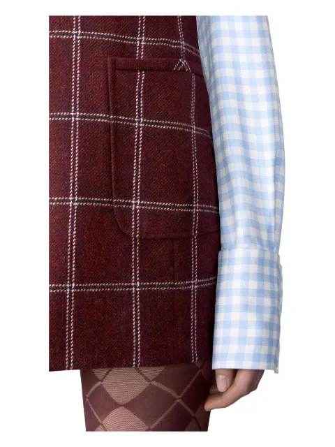 Thom Browne فستان كاروهات بجيب مخيوط