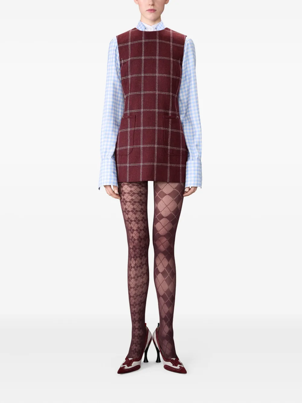 Thom Browne Jurk met opgestikte zak - Rood