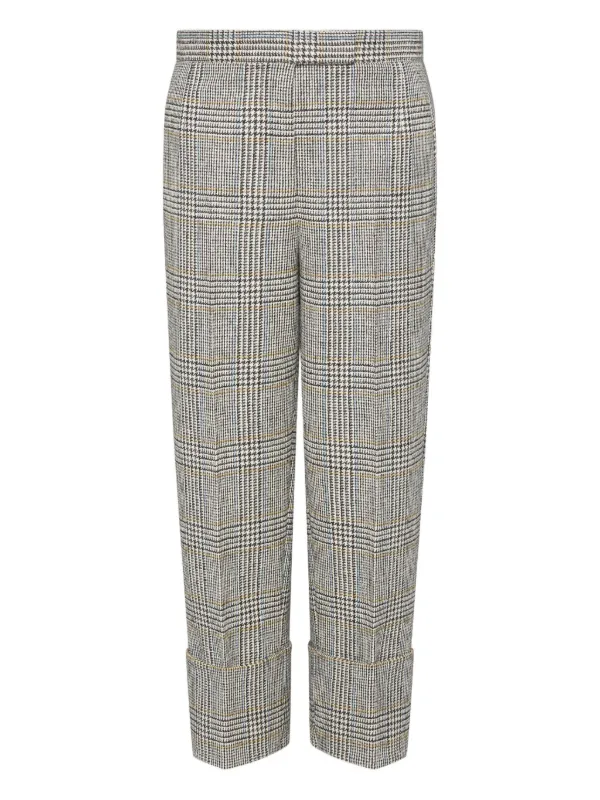 Thom Browne Hunting Tweed Backstrap Trousers in Grey