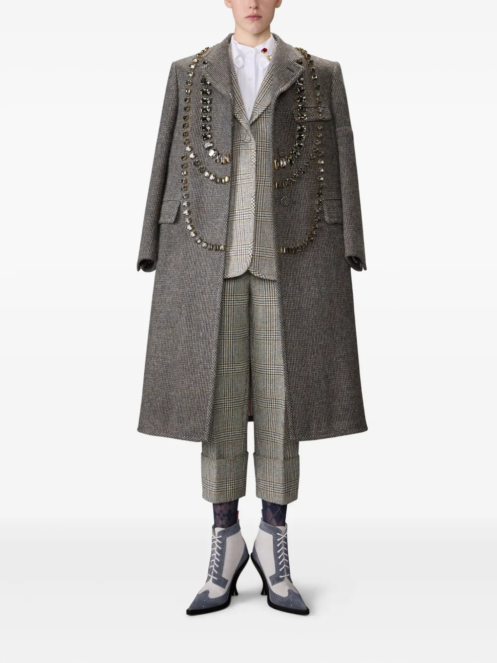 Thom Browne Broek met bandje - Grijs
