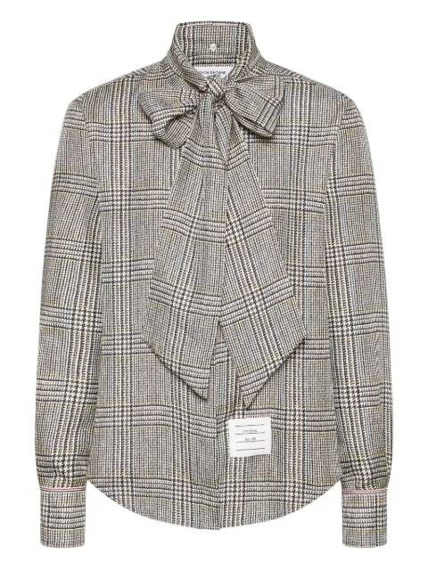 Thom Browne Hunting tweed silk twill shirt