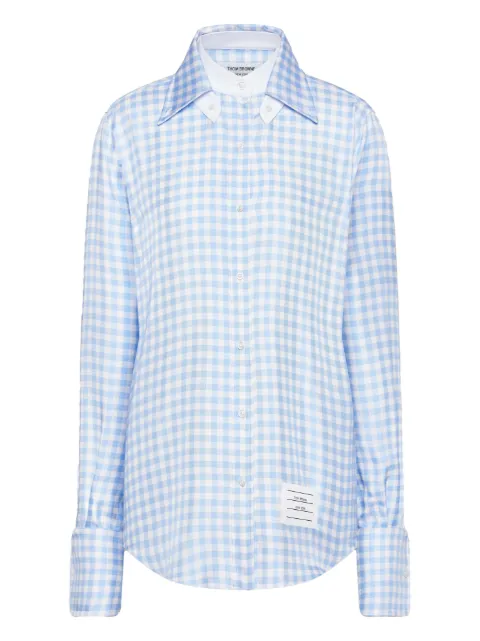 Thom Browne camisa con motivo de cuadros gingham