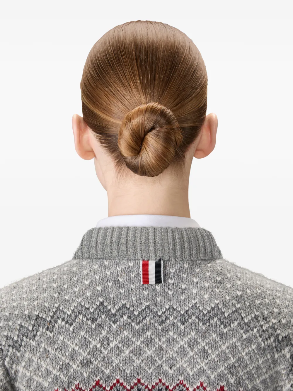 striped-trim cardigan