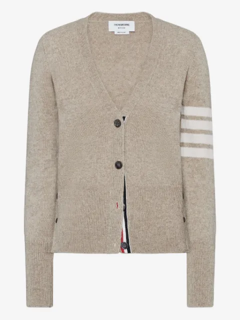 Thom Browne cárdigan Shetland 4-Bar de lona