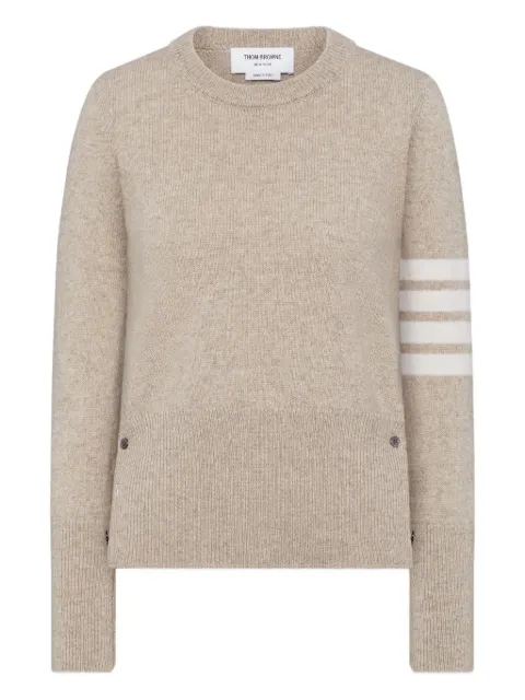 Thom Browne four-bar-stripe crew-neck cardigan