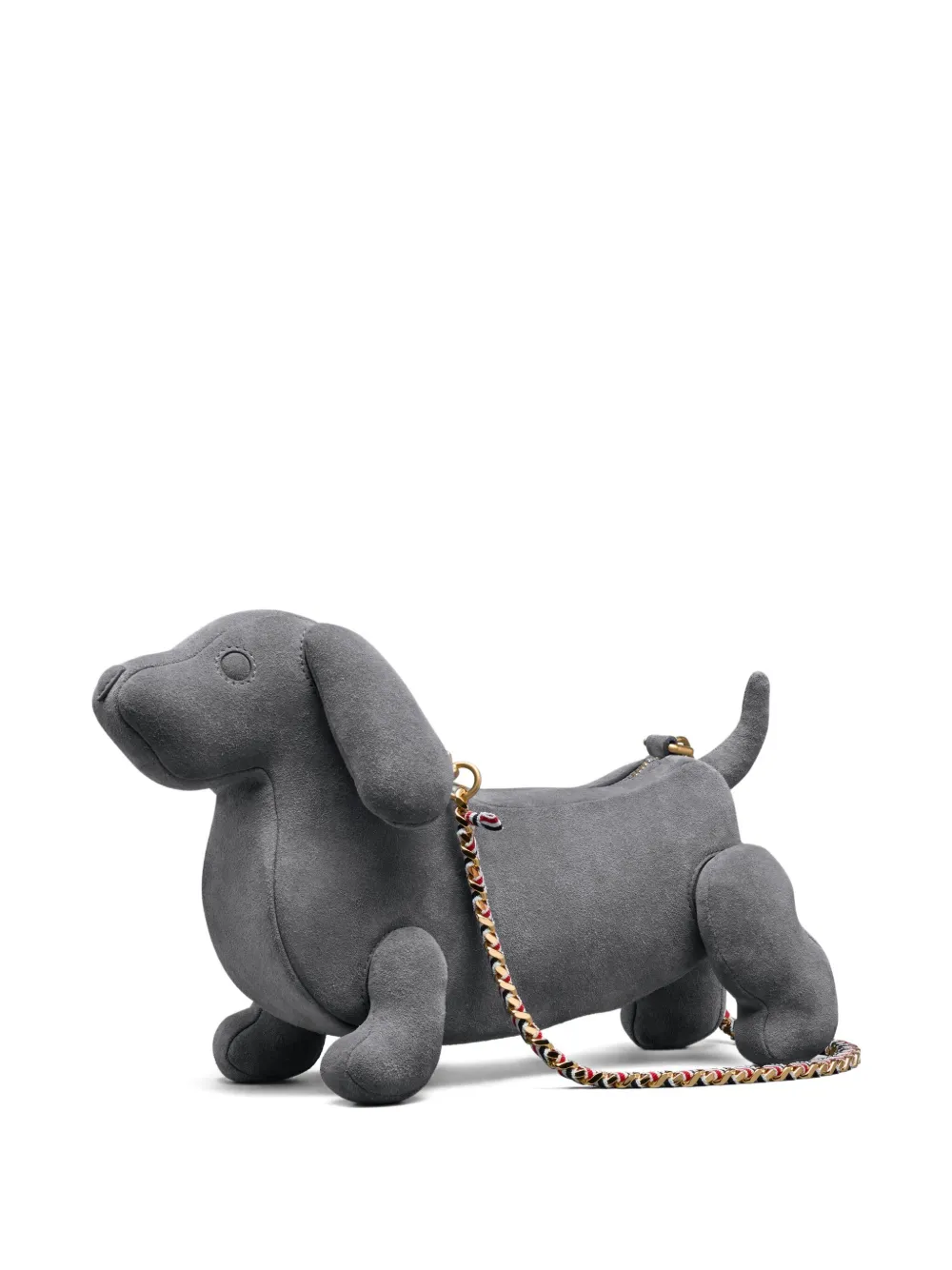 Thom Browne Hector Suede Clutch Bag In Blue