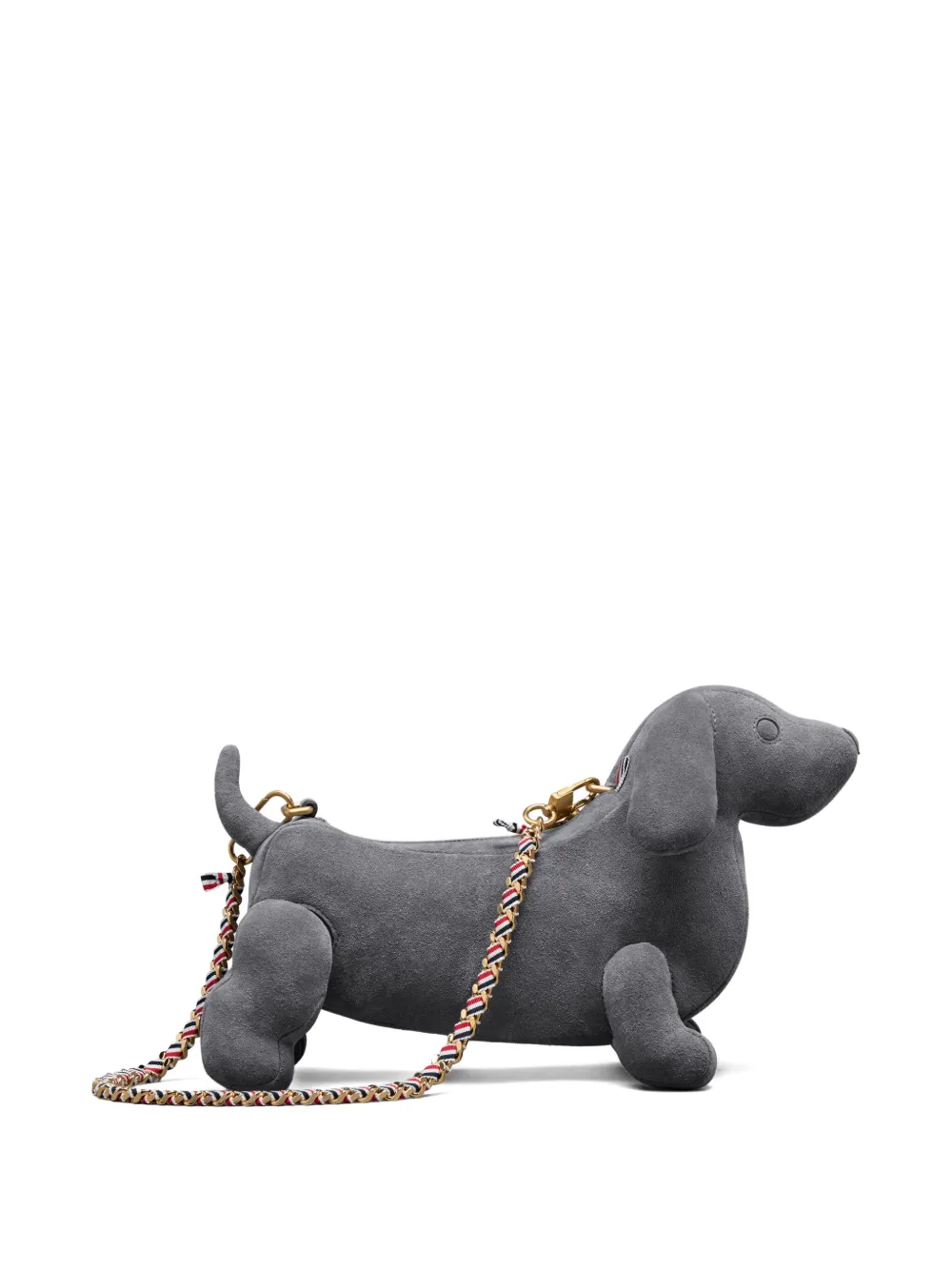 Thom Browne Hector Suede Clutch Bag In Blue