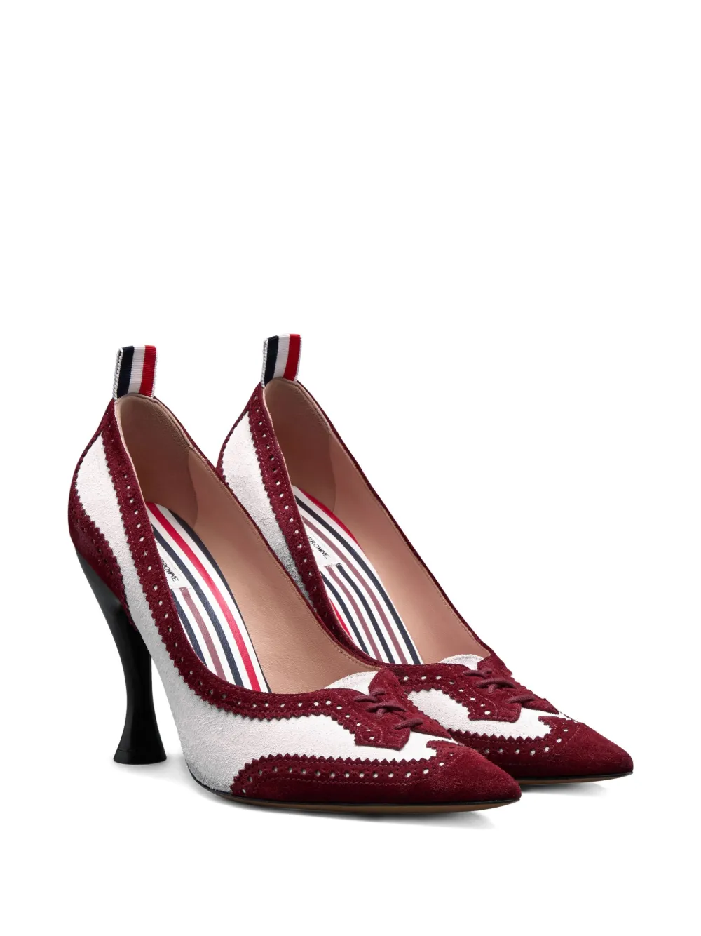 Thom Browne 90mm Wingtip perforated-detail pumps | Heeled Pumps | Image 2