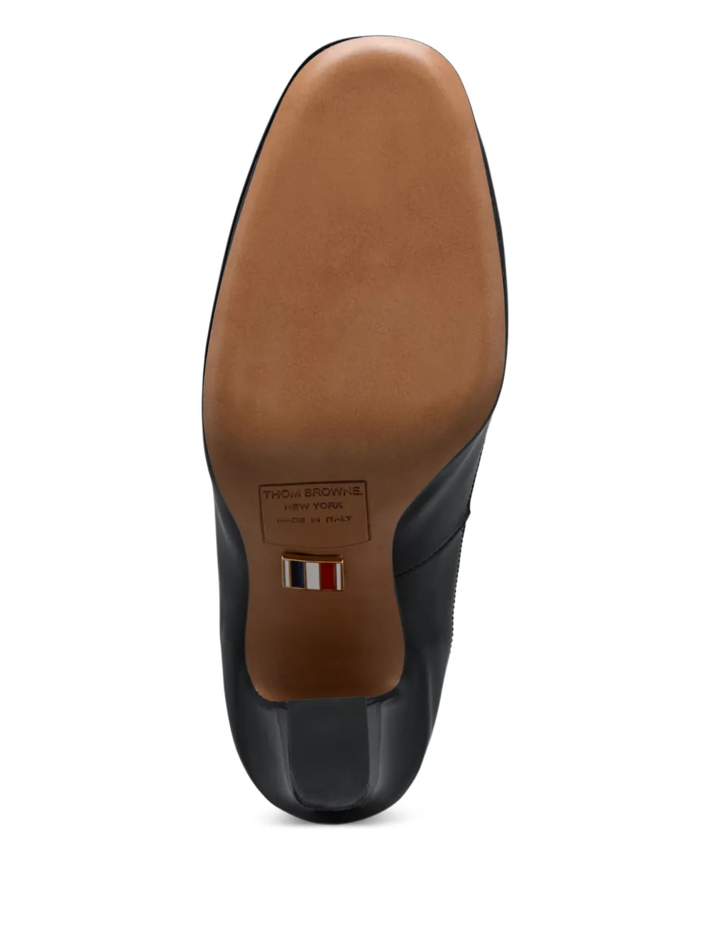 Thom Browne pom-pom leather pumps Black