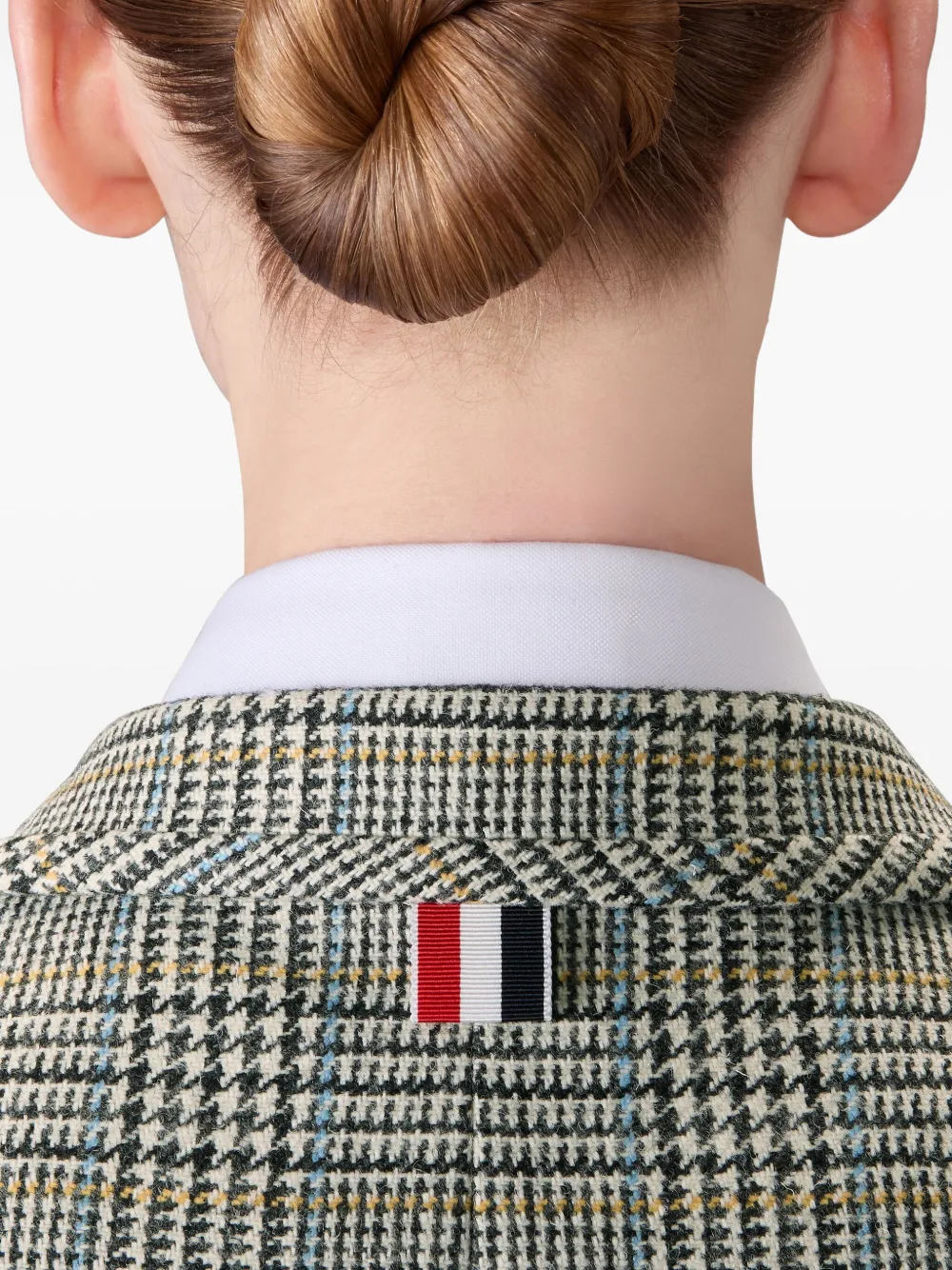 Thom Browne Hunting tweed blazer met armband Zwart