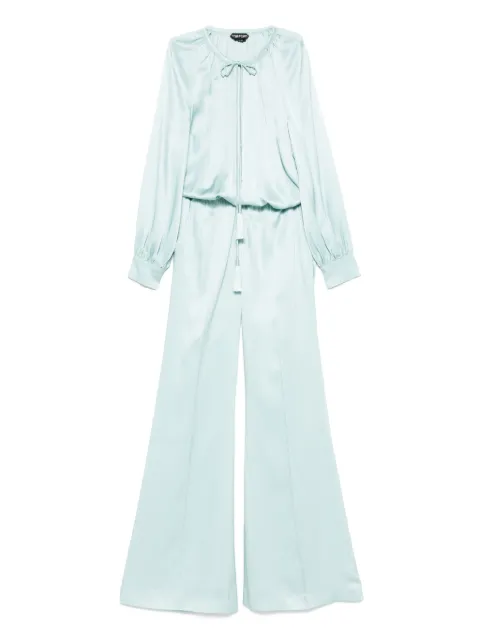 TOM FORD jumpsuit fruncido manga larga