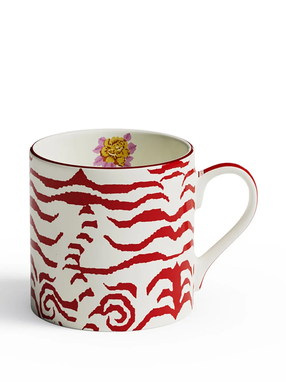 Lisa Corti Indian Tiger porcelain mug | White | Image 1