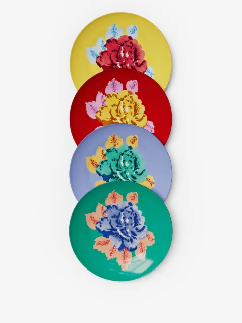 Lisa Corti Indian Tiger dessert plates (set of four)
