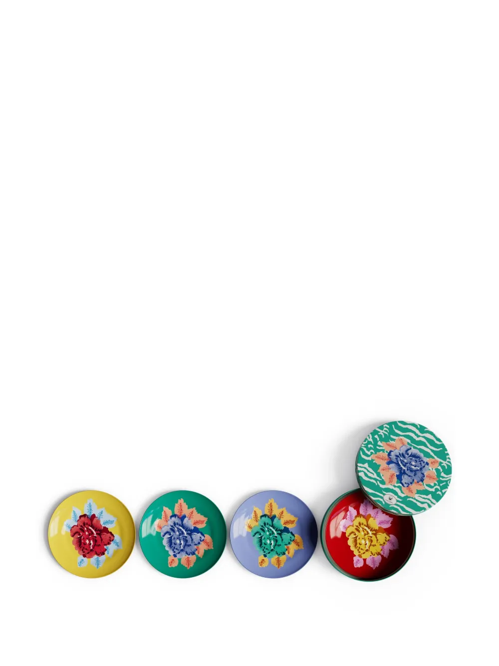LISA CORTI INDIAN TIGER DESSERT PLATES (SET OF FOUR)