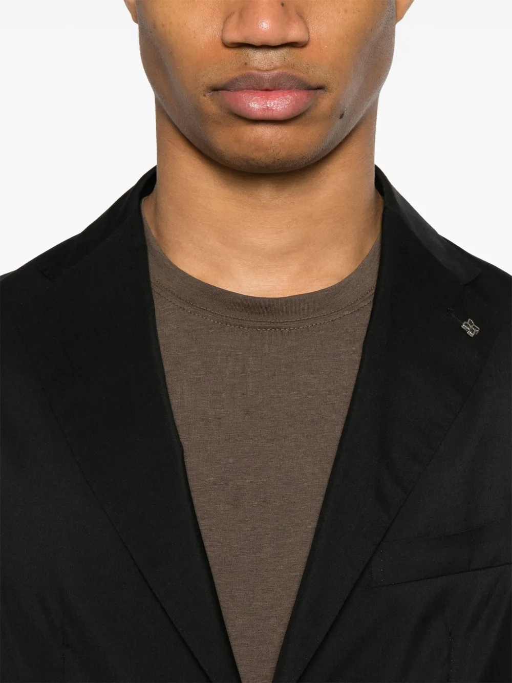 Shop Tagliatore Single-breasted Blazer In Black