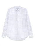 Canali checked shirt - White