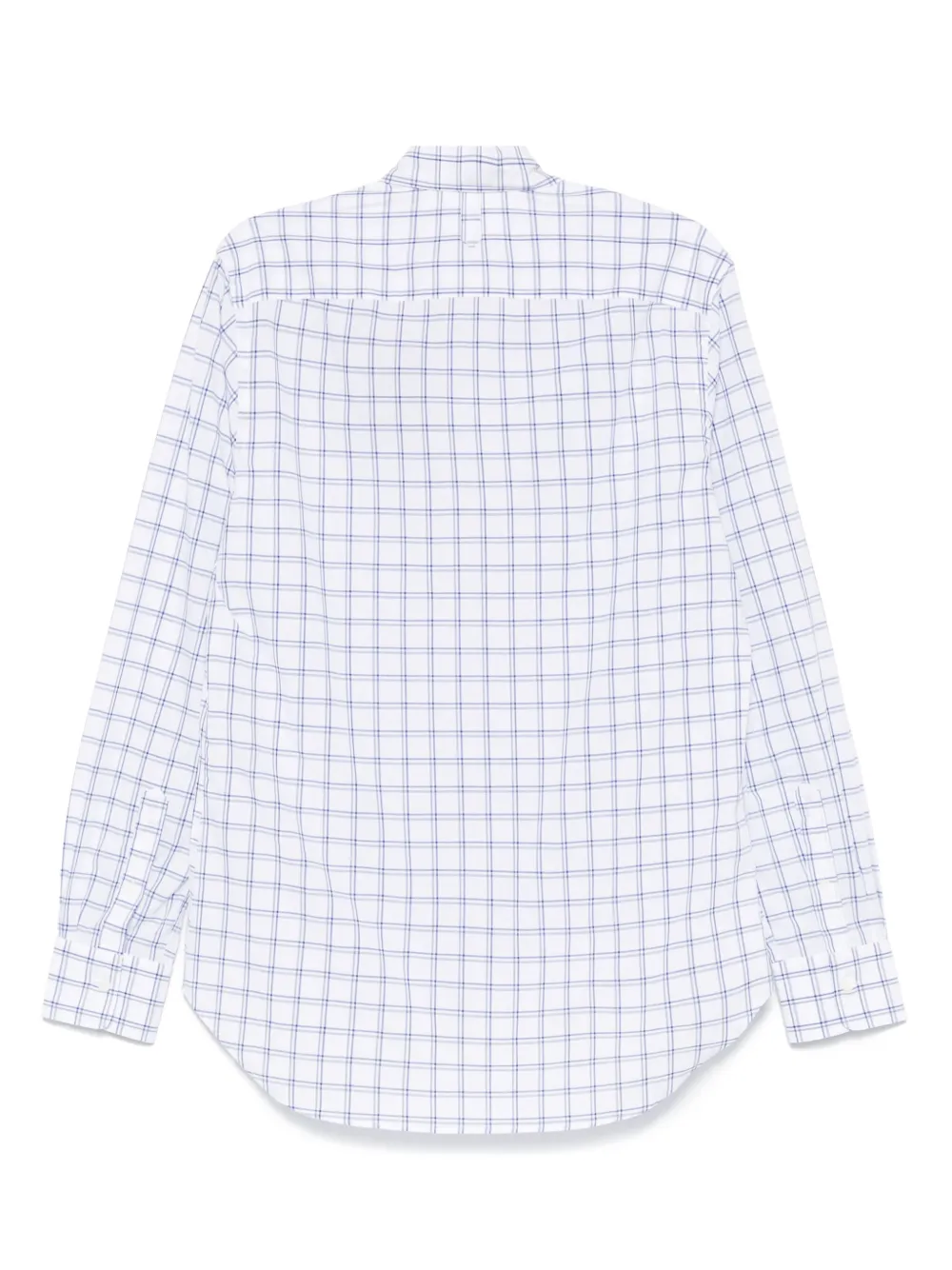 Canali Geruit overhemd - Wit