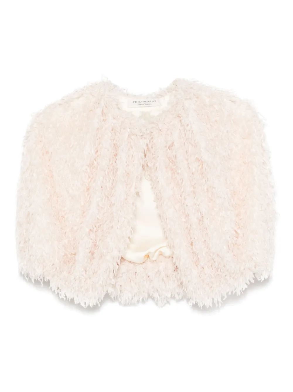 Philosophy Di Lorenzo Serafini Gilet met franje Beige