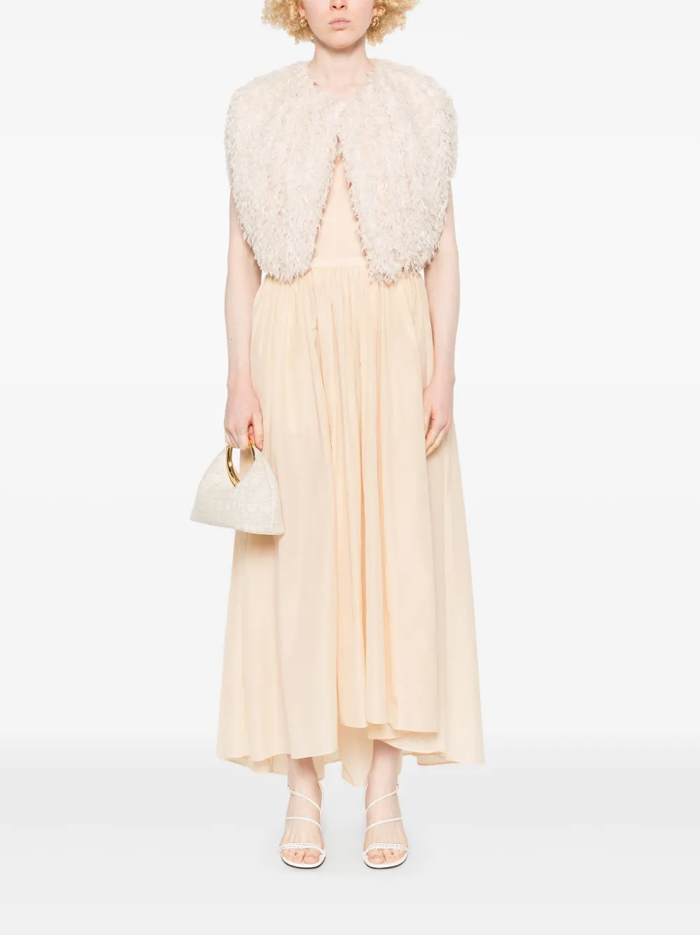 Philosophy Di Lorenzo Serafini Gilet met franje Beige