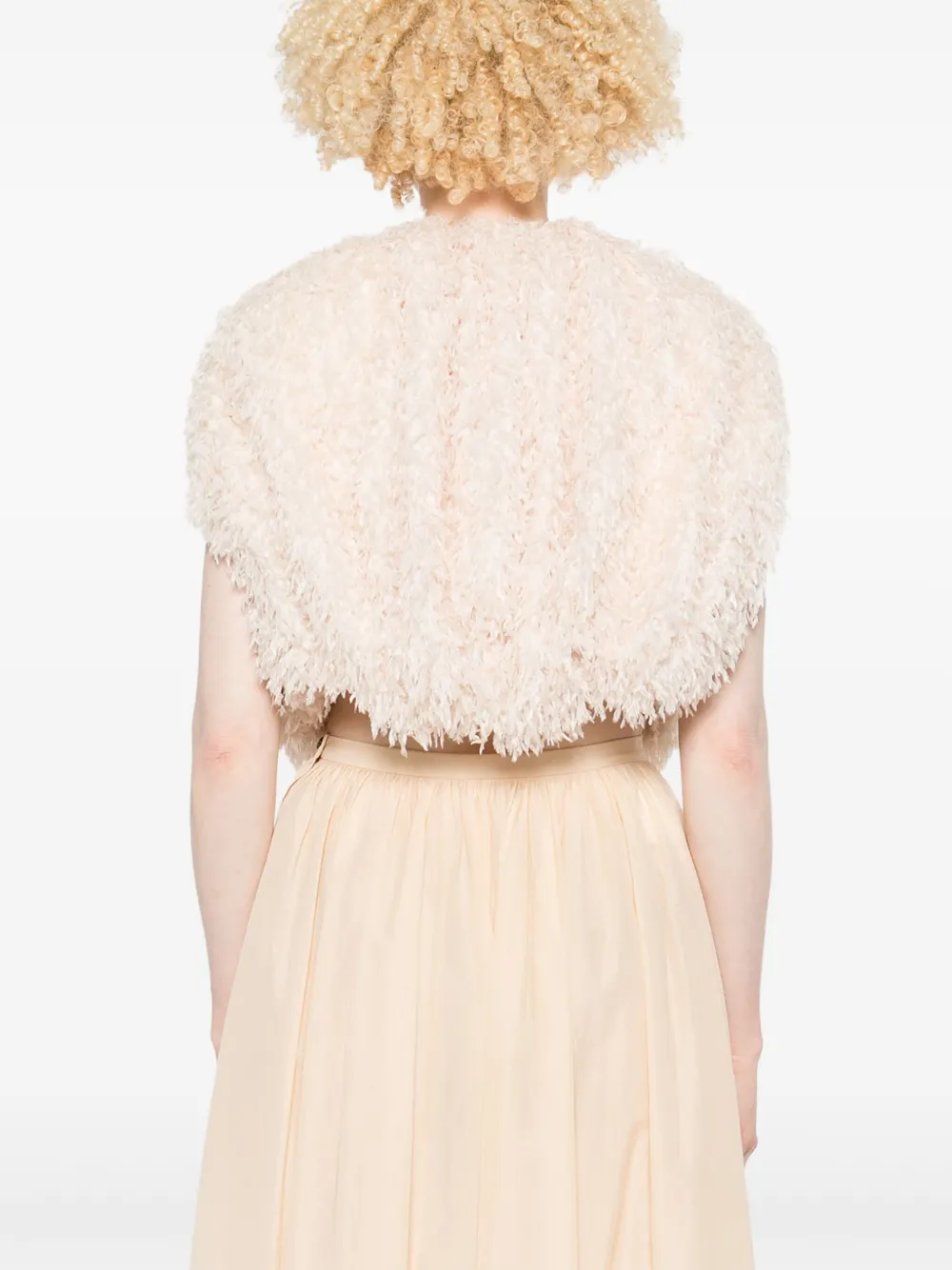 Philosophy Di Lorenzo Serafini Gilet met franje Beige