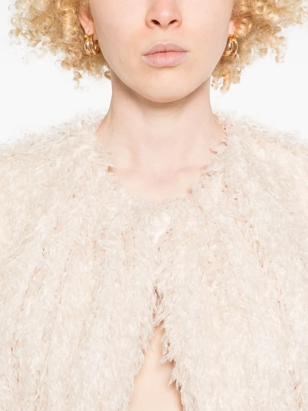 Philosophy Di Lorenzo Serafini Gilet met franje Beige
