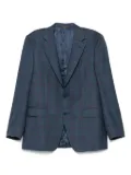 Canali checked blazer - Blue