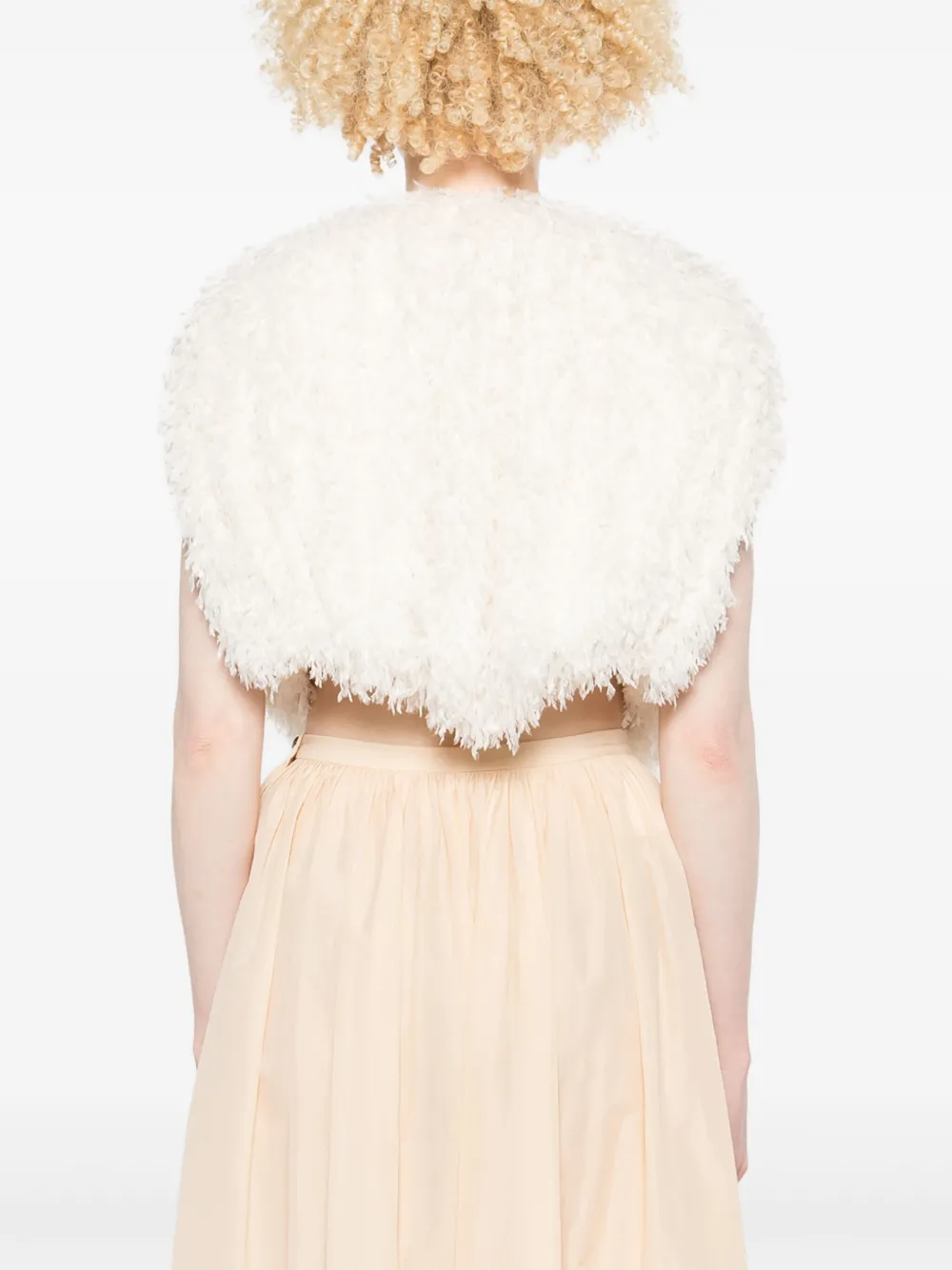 Philosophy Di Lorenzo Serafini Bodywarmer met franje Beige