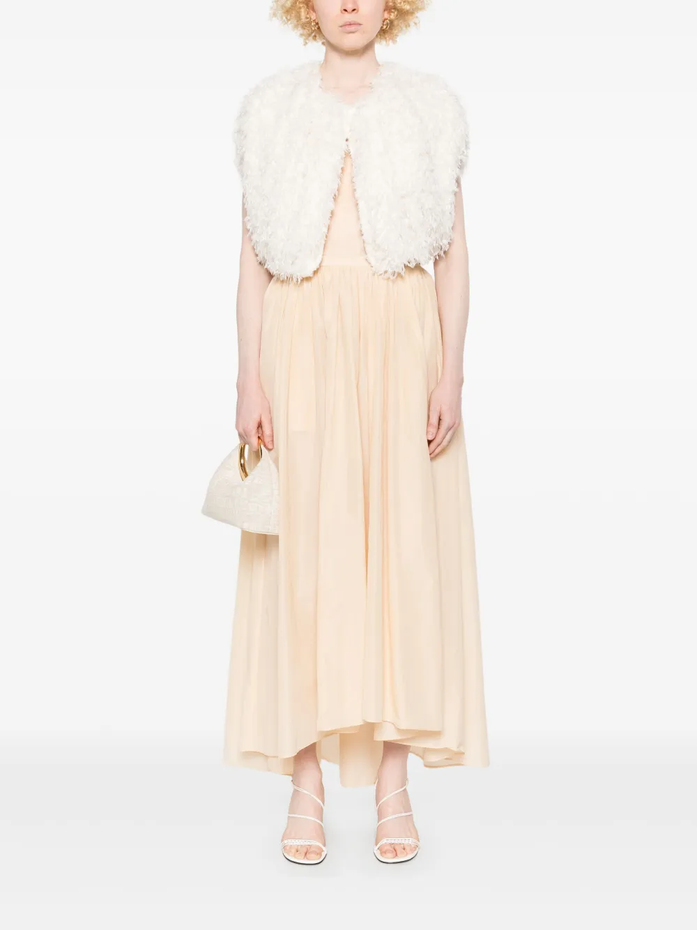 Philosophy Di Lorenzo Serafini Bodywarmer met franje Beige