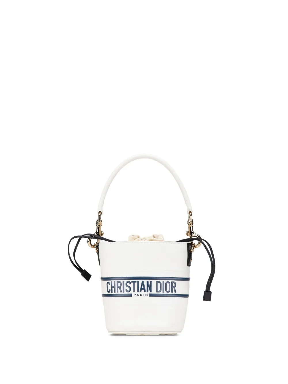 Christian Dior Pre-Owned 2021 スモール レザー ヴァイブ ドローストリング バケット サッチェルバッグ - Christian Dior Pre-Owned 2021 スモール レザー ヴァイブ ドローストリング バケット サッチェルバッグ -