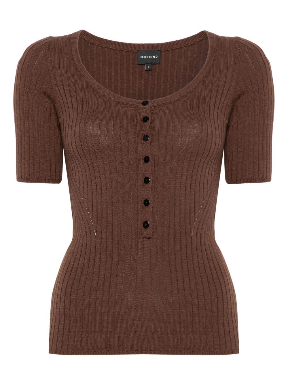 HERSKIND Mie T-shirt | Brown | Image 1