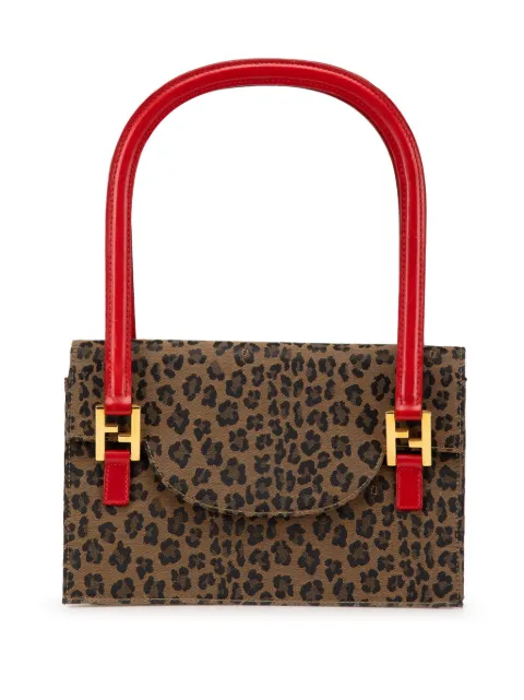 Fendi Pre-Owned 20th Century Leopard Print Canvas handbag