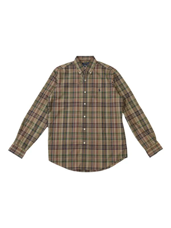 Polo Ralph Lauren Checkered Shirt Brown FARFETCH EG