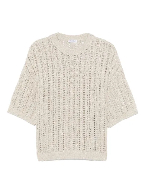 Brunello Cucinelli sequin-embellished T-shirt