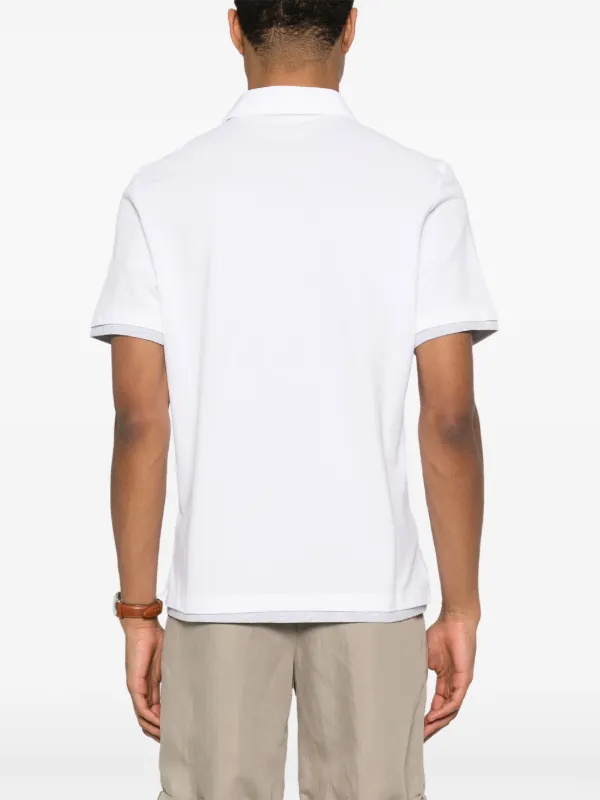 Brunello Cucinelli レイヤード ポロシャツ | ホワイト | FARFETCH JP