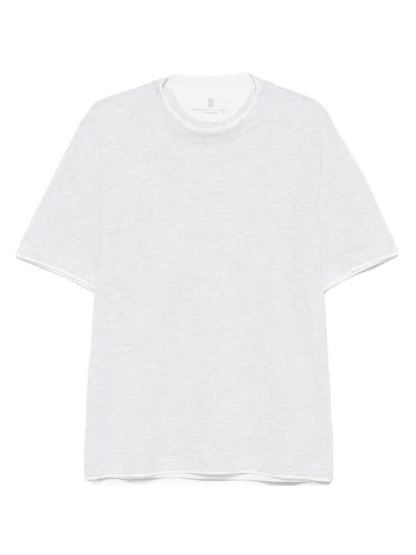 Brunello Cucinelli レイヤード Tシャツ | グレー | FARFETCH JP