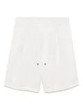 Brunello Cucinelli drawstring-waistband shorts - White