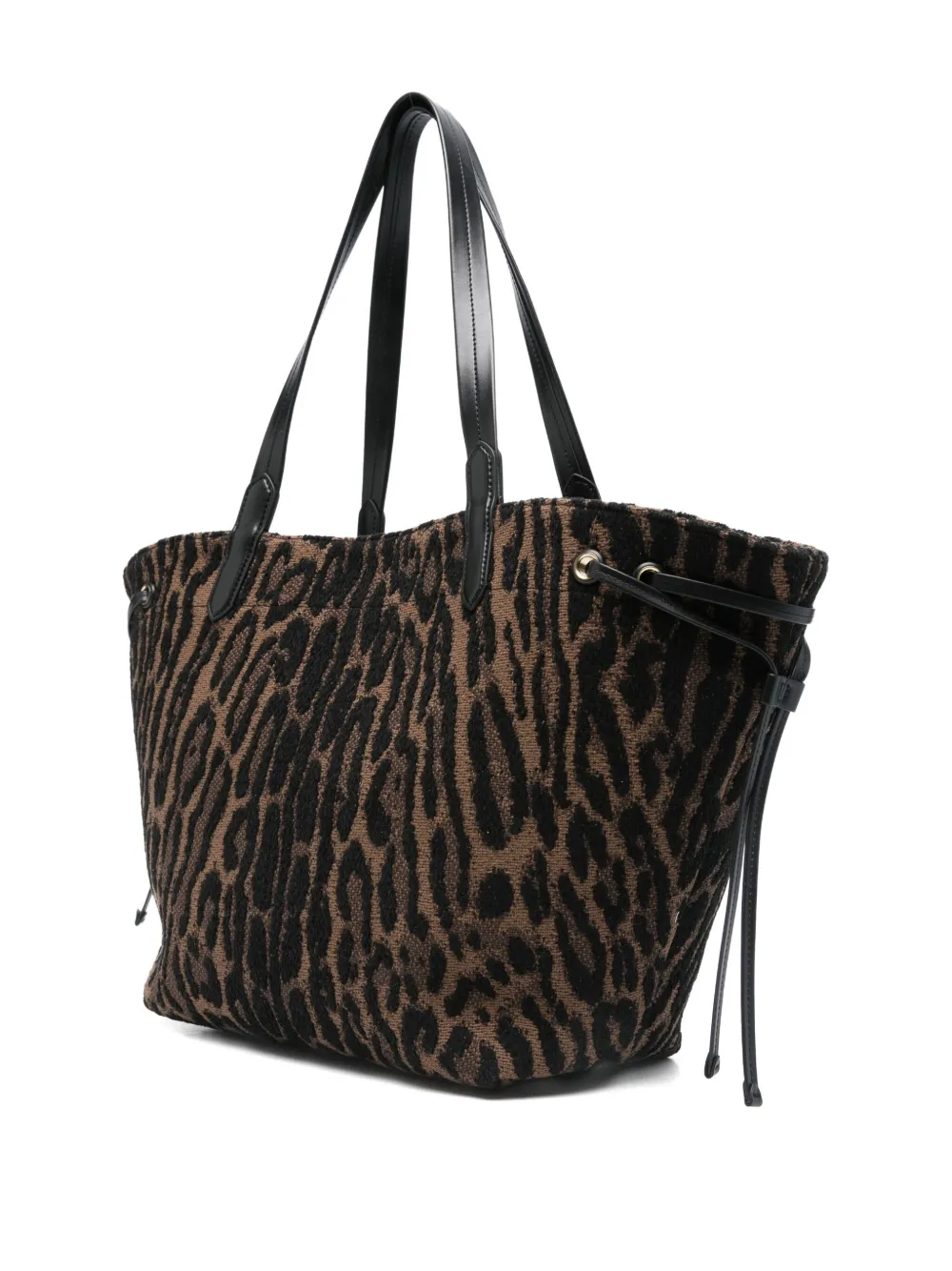 TOM FORD large leopard-jacquard tote bag Bruin