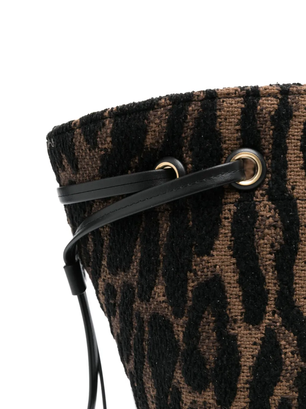 TOM FORD large leopard-jacquard tote bag Bruin