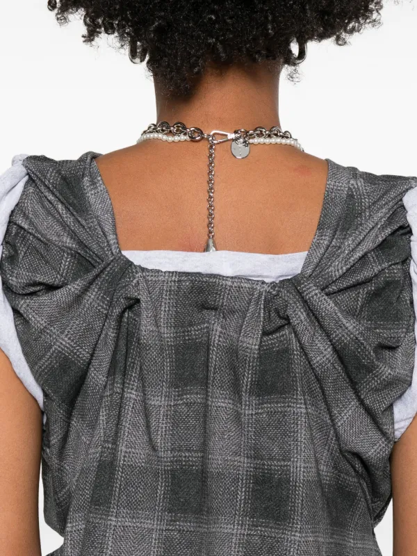 OUR LEGACY トップス　グレー OUR LEGACY Checkered Tank Top | グレー | FARFETCH JP