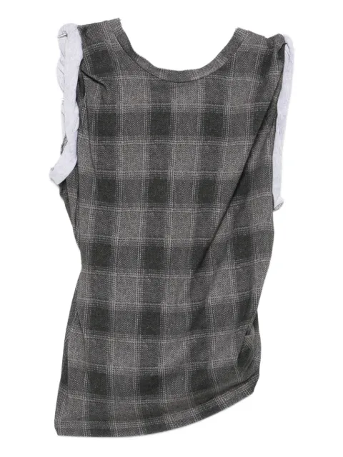 OUR LEGACY checkered tank top