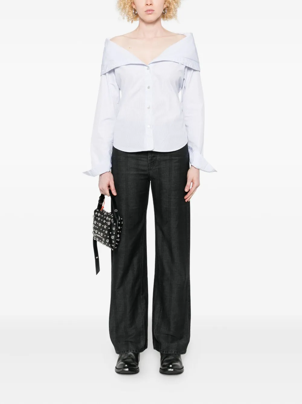 OUR LEGACY straight-leg jeans - Zwart