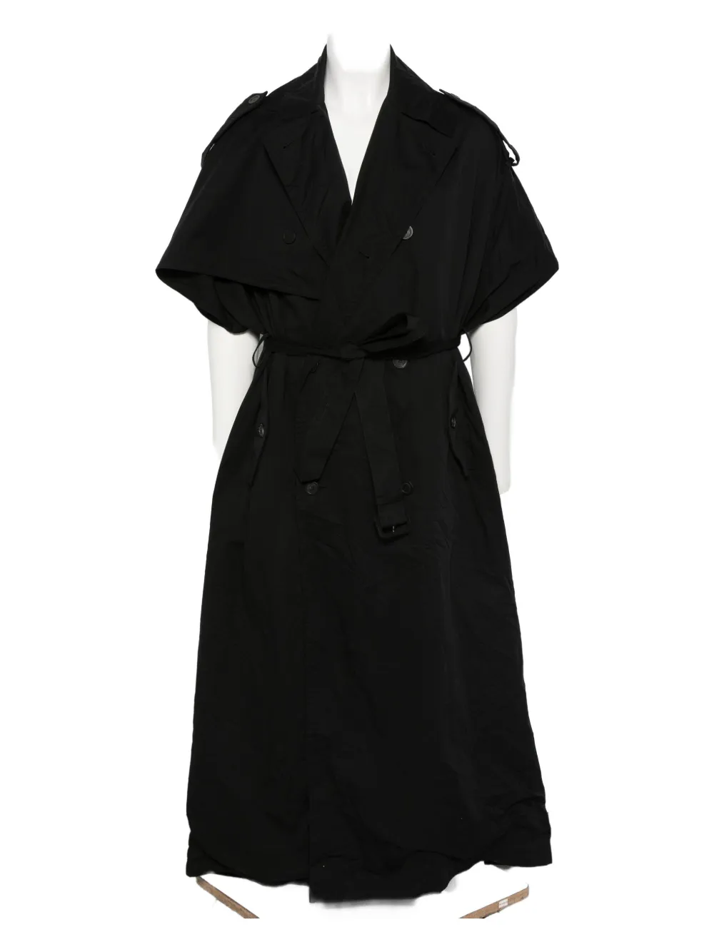 Balenciaga hooded trench coat - Nero