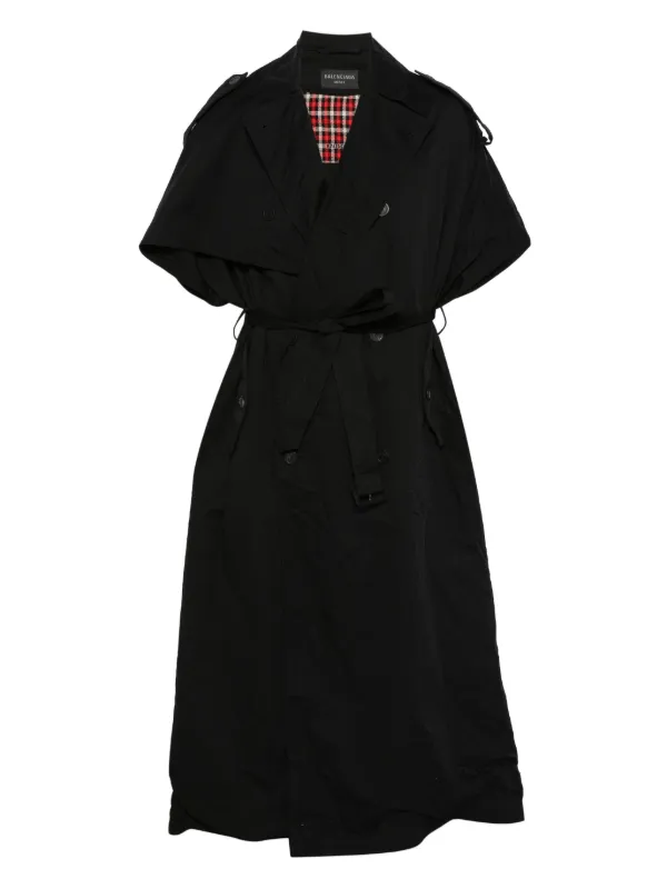 【関税＆送料込み】Balenciaga Hooded Cotton Trench Coat Balenciaga – Hooded Cotton Trench Coat Mujer 773-000259 01