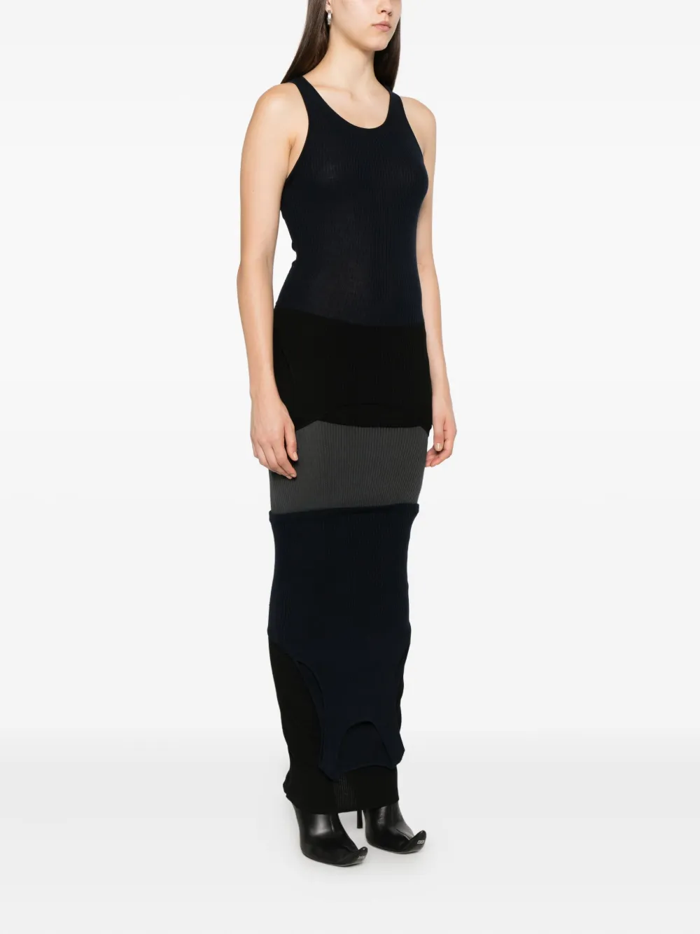 Balenciaga Sleeveless Maxi Dress In Black