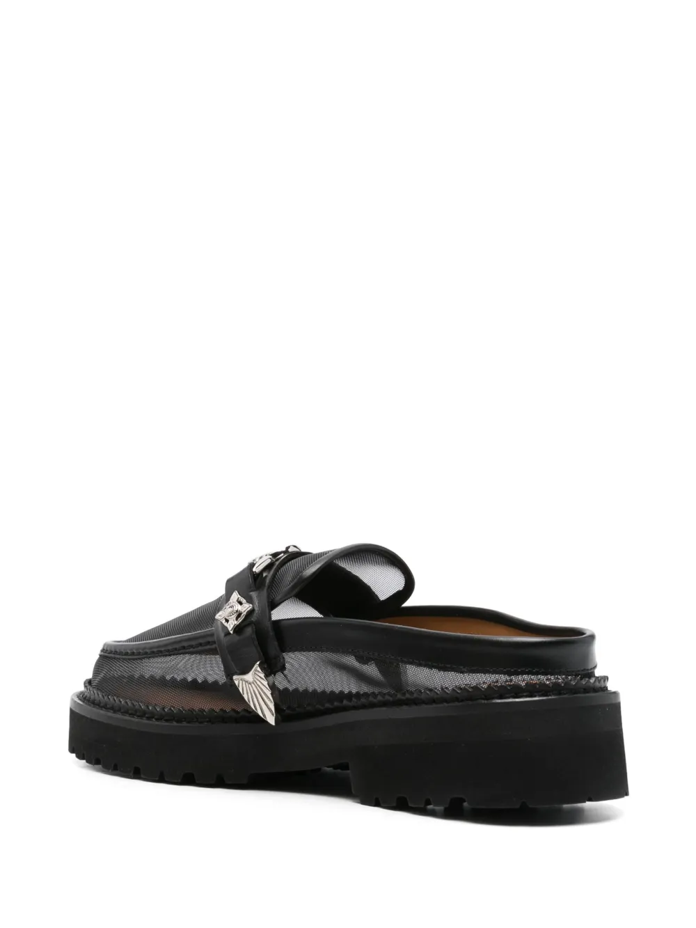 Toga Pulla mesh mules Black