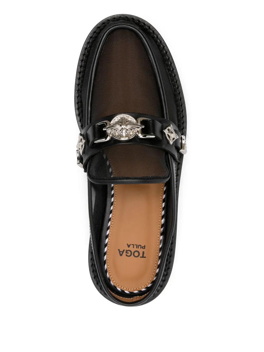 Toga Pulla mesh mules Black