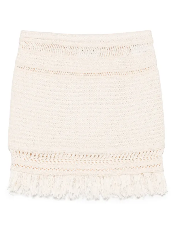 Marant Étoile Ardena Mini Skirt in Neutrals